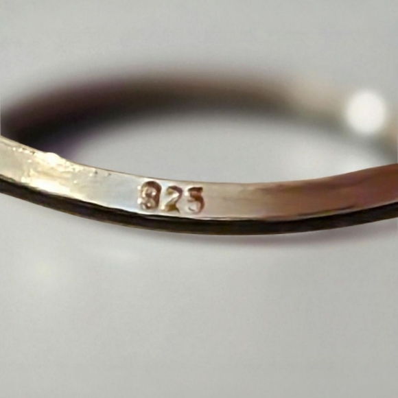 Vintage Amethyst .925 Silver Flower Ring With Little Kitty Ring Holder - Picture 6 of 7